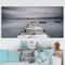 Designart - Pier and Boats at Seashore - Large Bridge Canvas Art Print